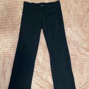 Size M Black Champion flared yoga pants